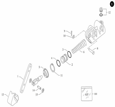 #10 - Washer 5x9x0.5 for 19/R Master Cylinder