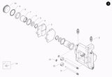 KART BRAKE CALIPER RR-I32X2 FL01 ASSEMBLY Drawing