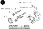 REAR WHEEL HUB - 25mm